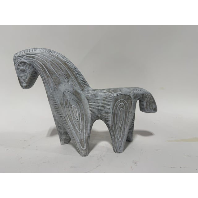 Jonathan Adler Horse Glass "Menagerie" Sculpture Red / Orange Lava Glaze For Sale In Providence - Image 6 of 9
