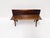 Brutalist Small Antique Wooden Bench with Backrest, 1800s For Sale - Image 3 of 14