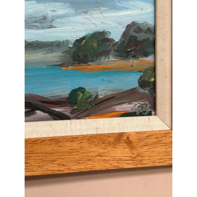 Göran Brunius, Coastal Landscape, 1960s, Oil on Panel, Framed For Sale - Image 8 of 15