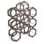1960s Vintage 1960s Handmade Brutalist Welded Geometric Circle 9-Bottle Wine Rack Holder For Sale - Image 5 of 8