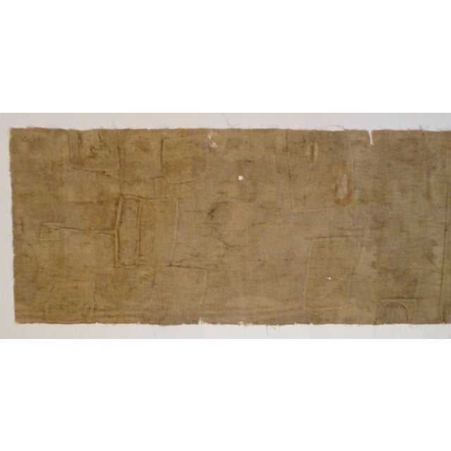 Antique Painted Swedish Folk Art Linen Bonad Depticing Ahasuerus’ Banquet, Book of Esther For Sale - Image 11 of 12