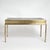 Mastercraft Mastercraft Mid Century Brass Leather Top Campaign Style Desk For Sale - Image 4 of 12