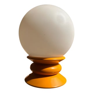 Yellow Opal Glass Table Lamp from Temde For Sale