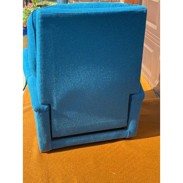 Blue Vintage Tv Strato Lounger Recliner by Futorian in Peacock Blue For Sale - Image 8 of 9