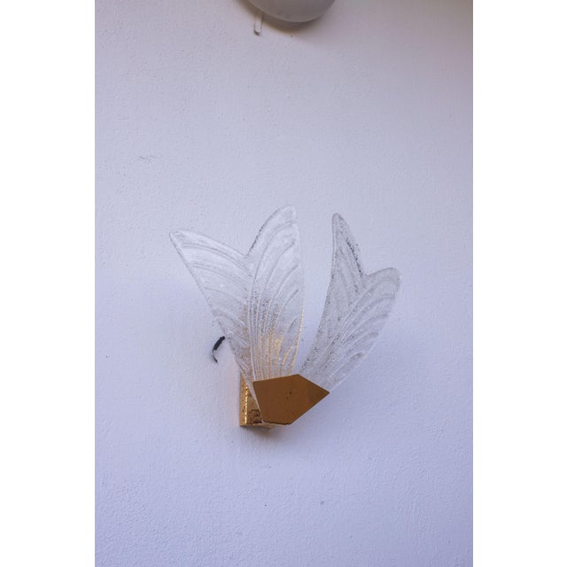 1970s Sorrento Murano Glass Ceiling Light and Wall Lights - 6 Piece Set For Sale - Image 11 of 12