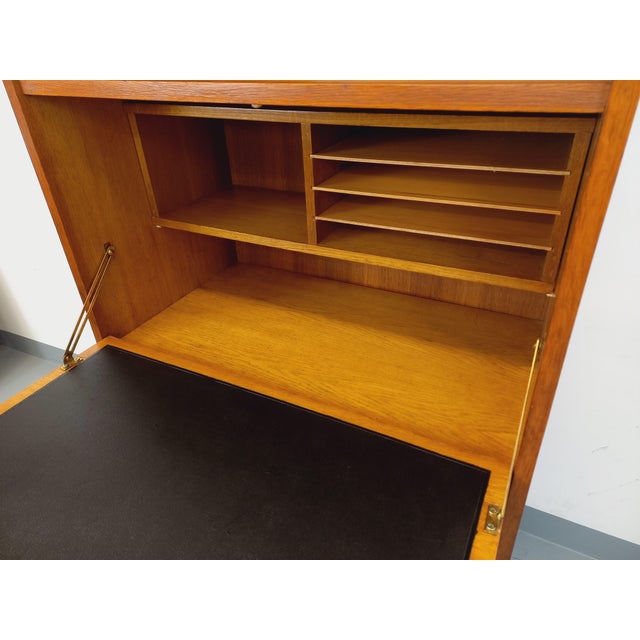 Vintage Oak Secretaire, 1960s For Sale - Image 13 of 16