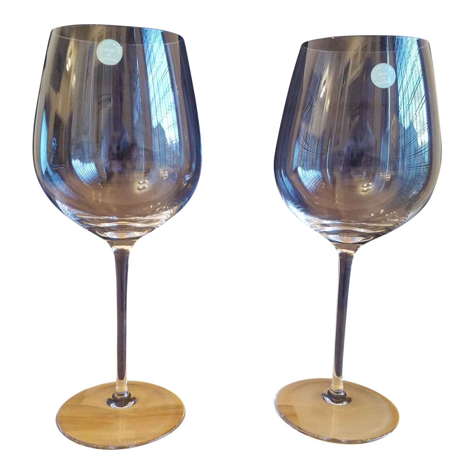 Tiffany & Co. Crystal Red Wine Glasses A Pair Chairish