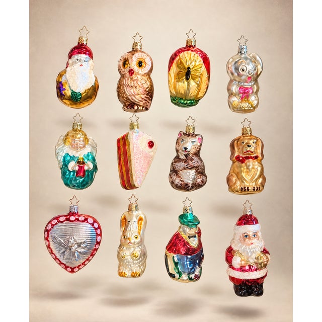 Old World Christmas & Radko Ornaments - Fruits, Animals, Santa & More - Inge Glas Includes Old World Christmas and...