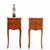 Pair of French Louis XV Style Bronze-Mounted Marble-Top Nightstands, C. 1950 For Sale - Image 4 of 5