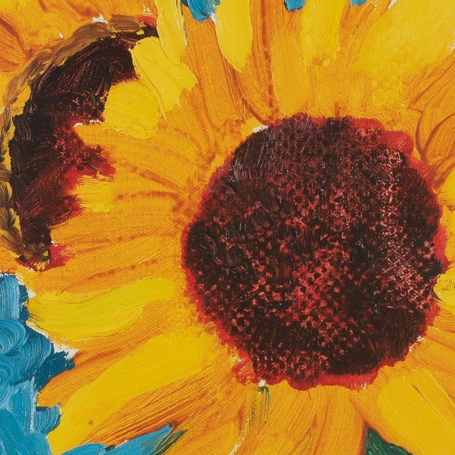 Sunflowers Poster after David Hockney For Sale - Image 5 of 6