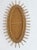 Wood Vintage Sunburst Bamboo Wall Mirror, 1960s For Sale - Image 7 of 10
