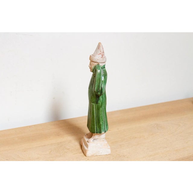 Chinese Green Glazed Sancai Figure For Sale In Los Angeles - Image 6 of 7