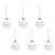 Contemporary Porcelain Pine Cone Ball Ornament (Set of 6) For Sale - Image 3 of 3