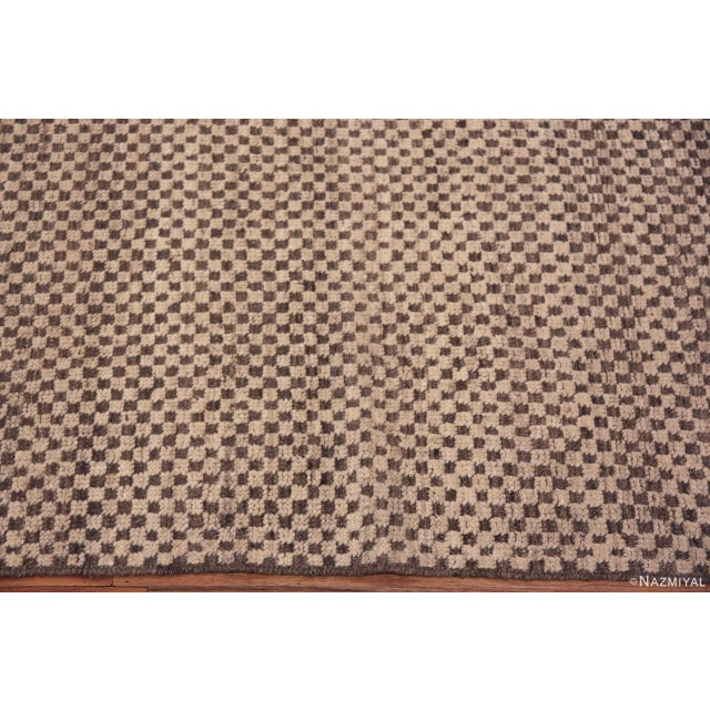 Nazmiyal Collection Geometric Checkerboard Modern Area Rug For Sale In New York - Image 6 of 6