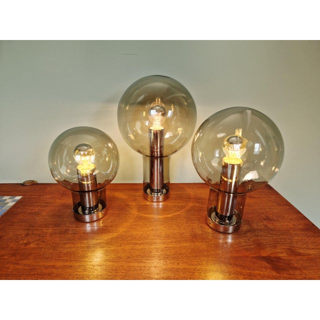 Maxi Globe Ceiling Lights from Raak Amsterdam, 1960, Set of 3 For Sale - Image 9 of 15