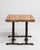 1970s Pair Of Oak Side Tables With Iron Base For Sale - Image 15 of 15