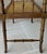 Wood Baker Furniture Circa 1970 Diminutive Chinese Chippendale Faux Bamboo & Cane Window / Entryway Bench For Sale - Image 7 of 12