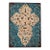 Distressed Teal & Ivory Fleur-De-Lis Metal Wall Art – 14” X 19” For Sale
