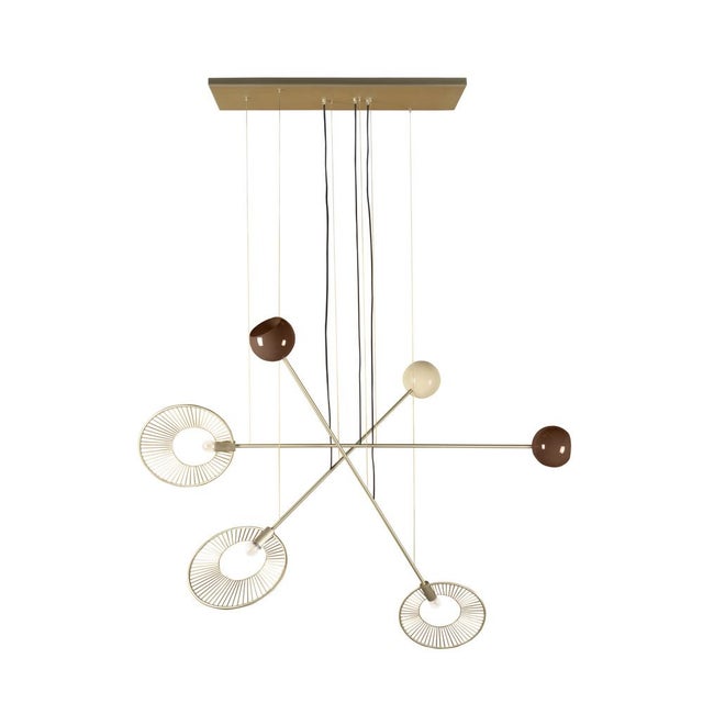 Contemporary Melrose Suspension Lamp by Creativemary For Sale - Image 3 of 15
