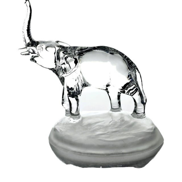 Cristal d'Arques Elephant Figurine 24% Lead Crystal For Sale - Image 4 of 8