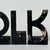 Mid 20th Century Unique Vintage Wooden Letters Spelling "Folk Art" in Art Deco Design & Weathered Black Paint For Sale - Image 5 of 10