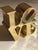 Metal Authentic Vintage 1970s Robert Indiana "Love" Brass or Gold-Tone Paperweight For Sale - Image 7 of 11