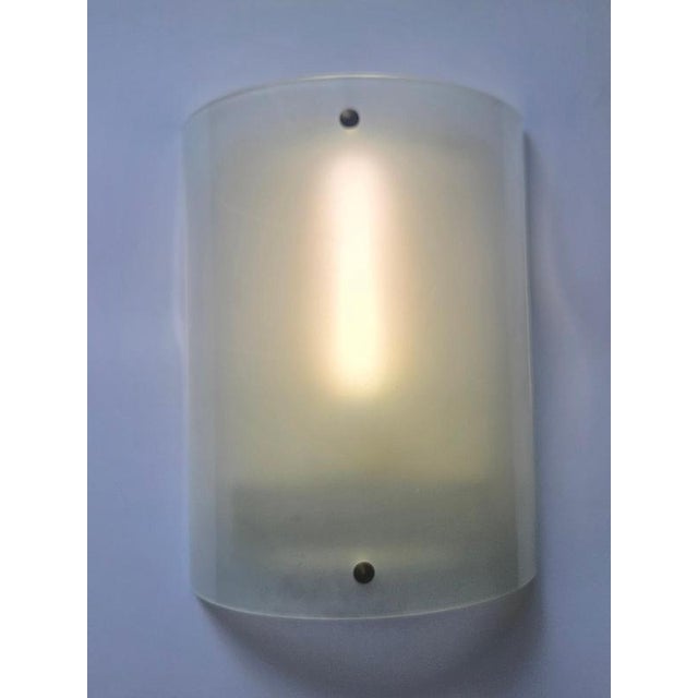 Large Mid-Century Glass Wall Lamp, 1970s For Sale - Image 13 of 17
