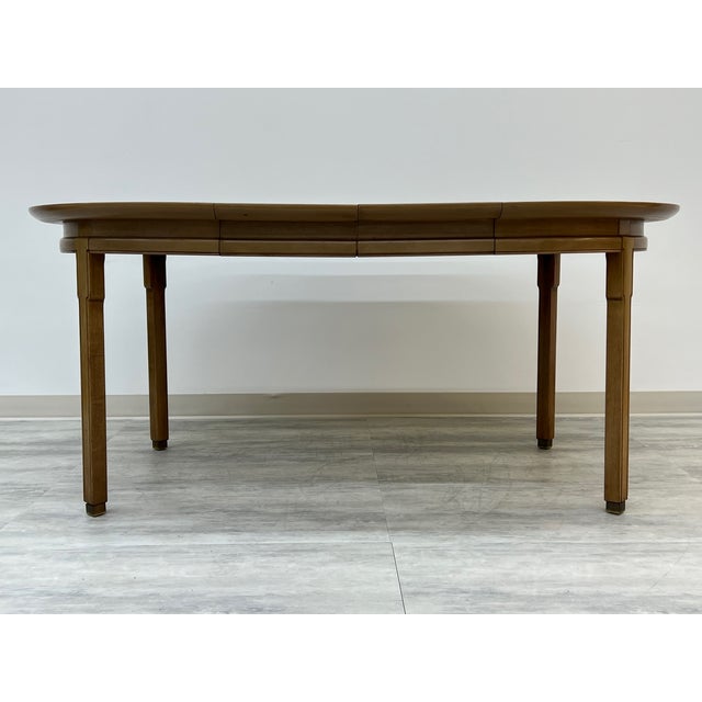 MidCentury Modern Dining Table With 2Extensions Seats Up to 6