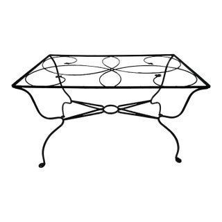 Vintage Salterini Style Petit Outdoor Dining Table For Sale