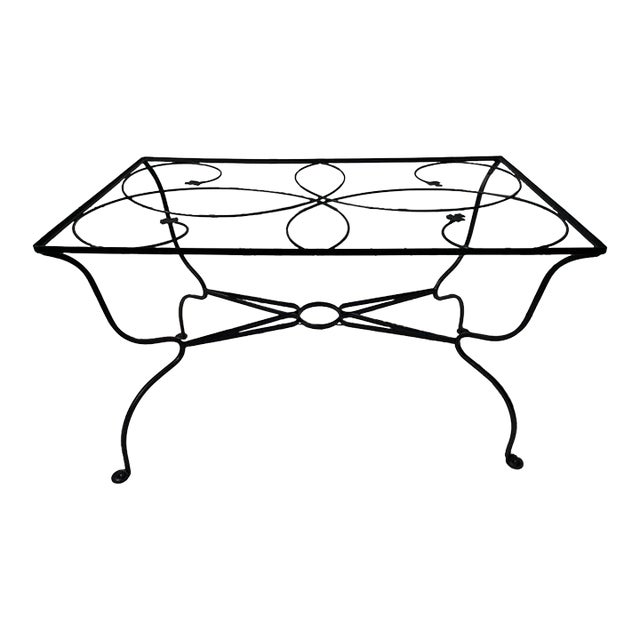 Vintage Salterini Style Petit Outdoor Dining Table For Sale