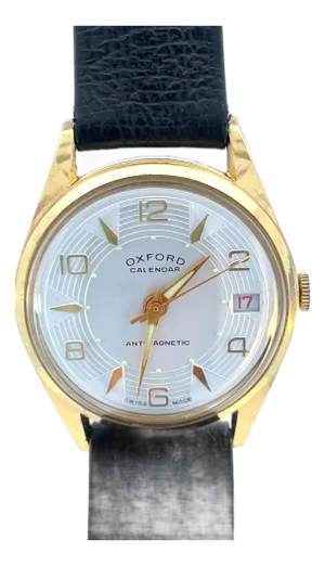 Oxford Calendar Stainless Steel Vintage Watch