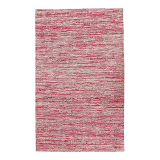 Pasargad DC Contemporary Flat Weave Sari Silk Rug For Sale