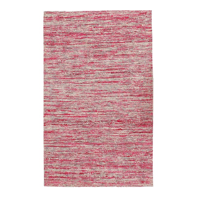 Pasargad DC Contemporary Flat Weave Sari Silk Rug For Sale