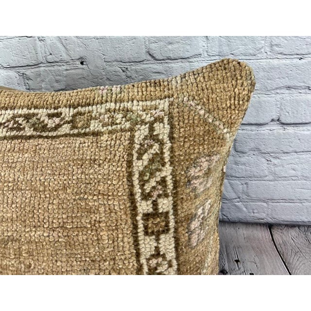 Turkish 20 x 20 Rug Pillow Moonlit Sanctuary Turkish Pillow Cushion Cover For Sale - Image 3 of 4