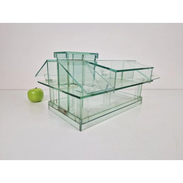 Vintage Modernist Architectural Model of Glass House, 1970s For Sale - Image 10 of 13