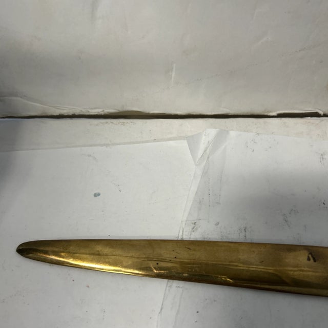 Virginia Metalcrafters 1980s Brass Dog Head Letter Opener by Virginia Metalcrafters For Sale - Image 4 of 9