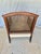 Early 20th Century Early 20th Century French Style Walnut and Cane Lounge Chair For Sale - Image 5 of 10