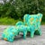Thayer Coggin Vintage Boho Thayer Coggin Floral Chair and Ottoman Set For Sale - Image 4 of 9