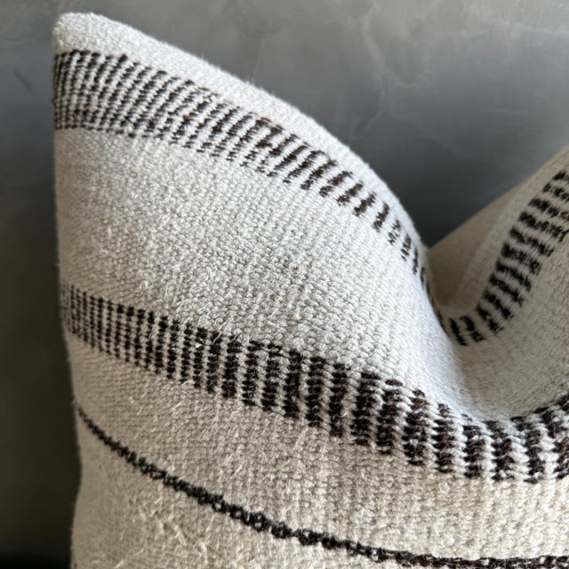 Vintage Rug Pillow (Pair)– W For Sale - Image 4 of 6