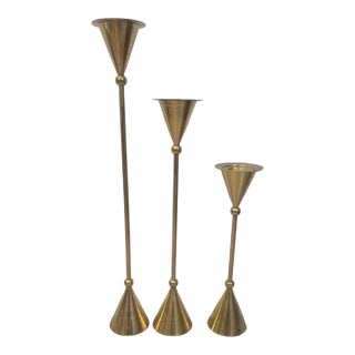 1970s Memphis Style Candle Holder Set Christian De Beaumont Style For Sale