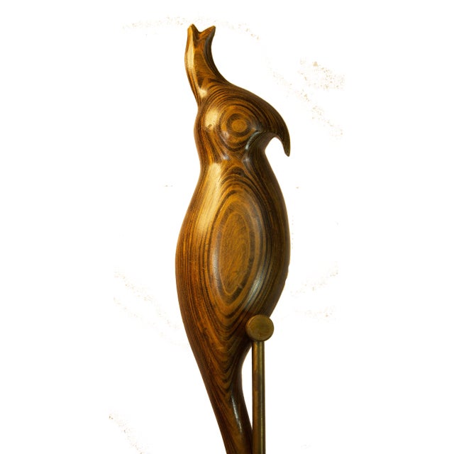 1970s Mid-Century Modern Hand Carved Bird of Paradise For Sale - Image 4 of 11