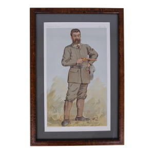 Vintage Vanity Fair Walter Winans, the Record Revolver Shot 1893 Framed Print