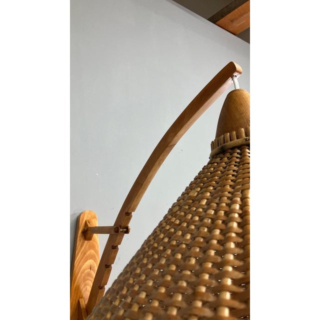 Mid-Century Adjustable Wall Lamp attributed to Pokrok Zilina, 1962 For Sale - Image 8 of 15