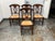 Design Plus Gallery presents a Set of Four Napoleon Dining Chairs from Pottery Barn. Each chair has a wood frame, a curved...
