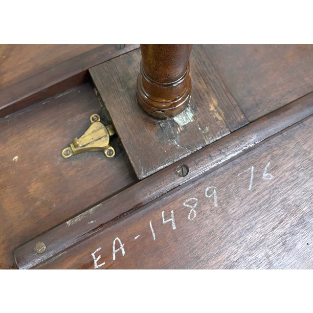 Antique 19th Century Mahogany Tilt Top Tea Occasional Pedestal Tripod Table For Sale - Image 9 of 11