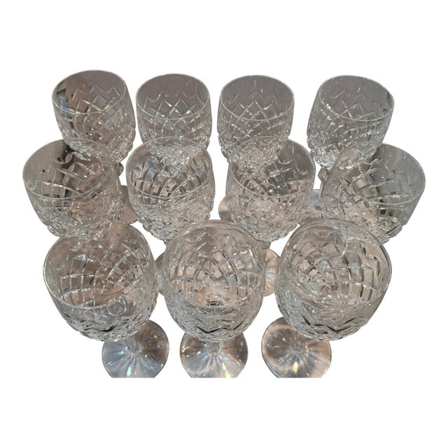 1970s Waterford Crystal Water Glasses in Powerscourt Pattern For Sale