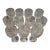 1970s Waterford Crystal Water Glasses in Powerscourt Pattern For Sale
