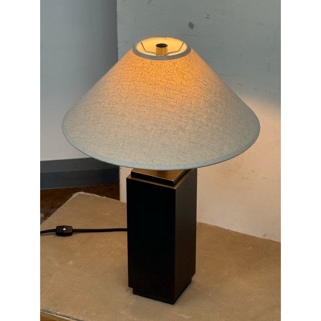 Restoration Hardware Square Column Table Lamp For Sale - Image 10 of 12