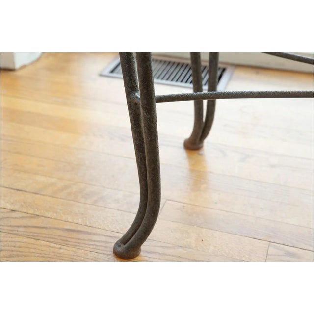 Glass & Wrought Iron Rectangular Dining Table For Sale - Image 9 of 12