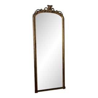 19th Century Tall French Gilt Mirror For Sale